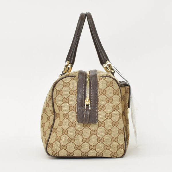 Very good condition GUCCI Gucci handbag 153026 492217 GG canvas leather beige gold hardware used 4a000215
