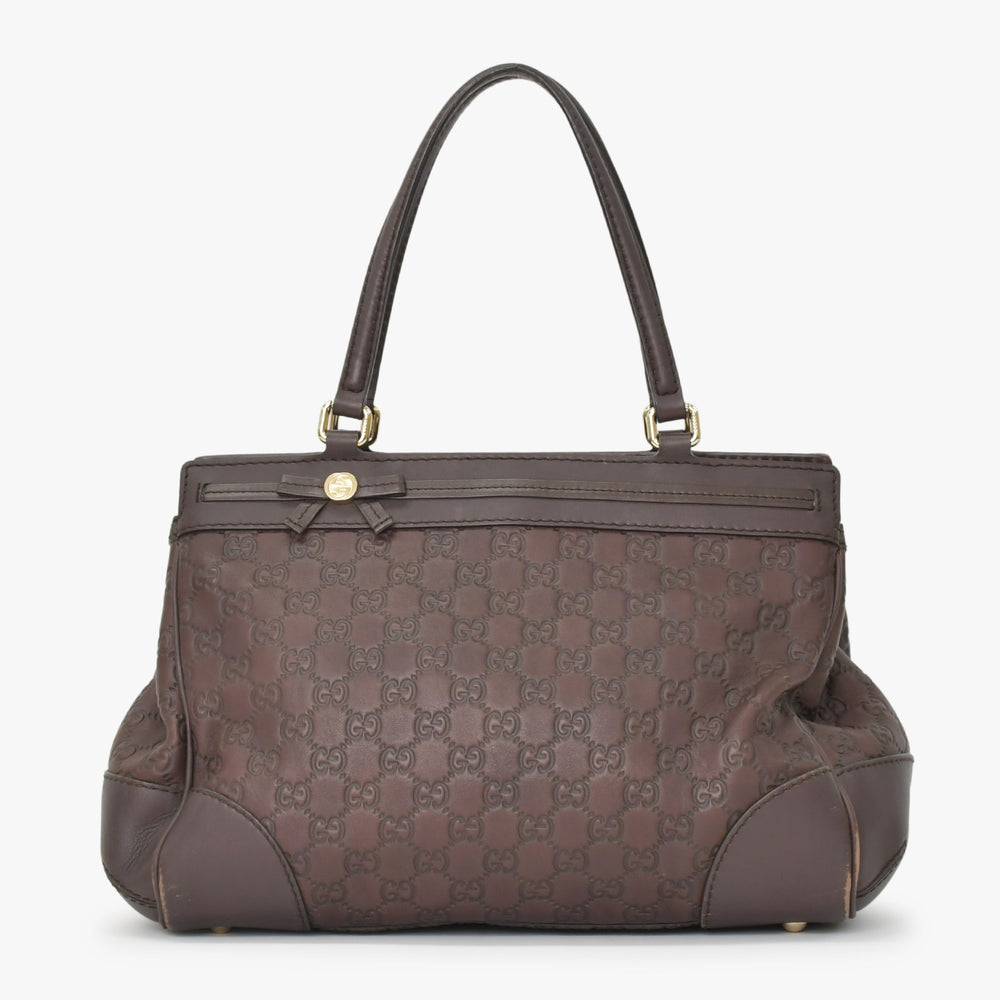 GUCCI グッチ ワンショルダー ハンドバッグ 237068 512063 GG柄 レザー ブラウン 美品 中古 4a000223