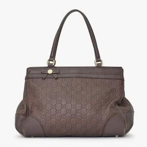 GUCCI Gucci One Shoulder Handbag 237068 512063 GG Pattern Leather Brown Good Condition Used 4a000223