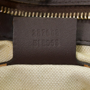 GUCCI Gucci One Shoulder Handbag 237068 512063 GG Pattern Leather Brown Good Condition Used 4a000223