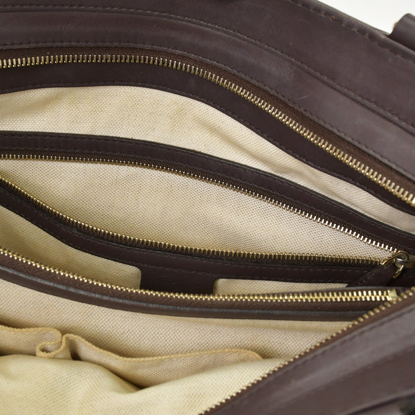 GUCCI Gucci One Shoulder Handbag 237068 512063 GG Pattern Leather Brown Good Condition Used 4a000223