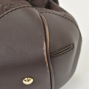 GUCCI Gucci One Shoulder Handbag 237068 512063 GG Pattern Leather Brown Good Condition Used 4a000223