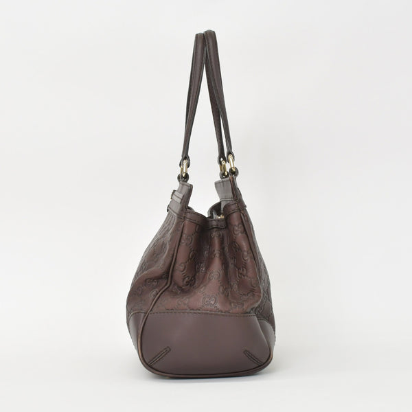 GUCCI Gucci One Shoulder Handbag 237068 512063 GG Pattern Leather Brown Good Condition Used 4a000223