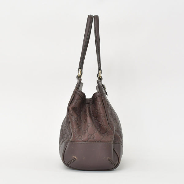 GUCCI Gucci One Shoulder Handbag 237068 512063 GG Pattern Leather Brown Good Condition Used 4a000223