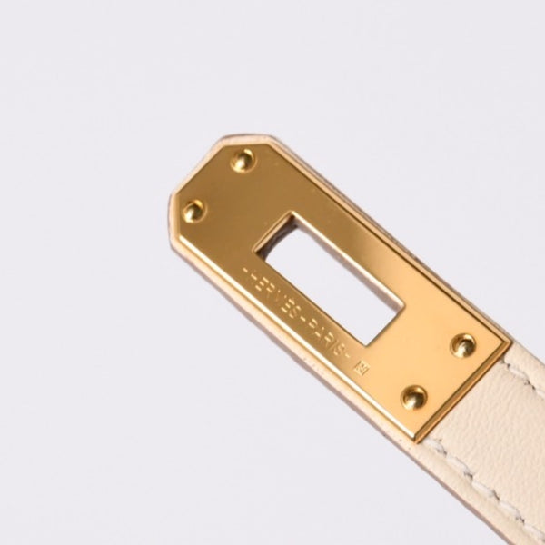 新品同様品 HERMES エルメス ハンドバッグ U刻印 バーキン25 ヴォースイフト ナタ ゴールド金具 中古 4a000234