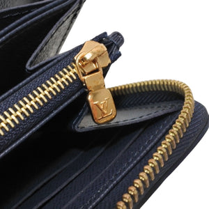 LOUIS VUITTON Zippy Wallet Long Wallet M83482 Navy Epi Leather Gold Hardware Used 4b013636