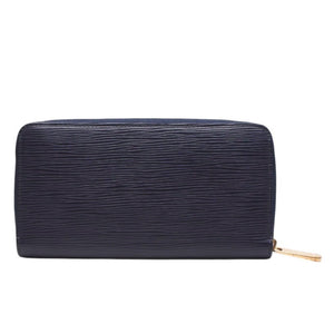 LOUIS VUITTON Zippy Wallet Long Wallet M83482 Navy Epi Leather Gold Hardware Used 4b013636