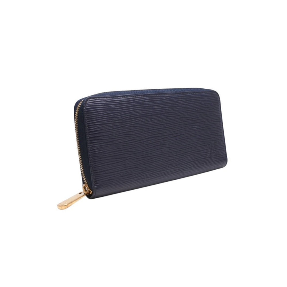 LOUIS VUITTON ルイヴィトン ジッピーウォレット 長財布 M83482 ネイビー エピレザー ゴールド金具 中古 4b013636