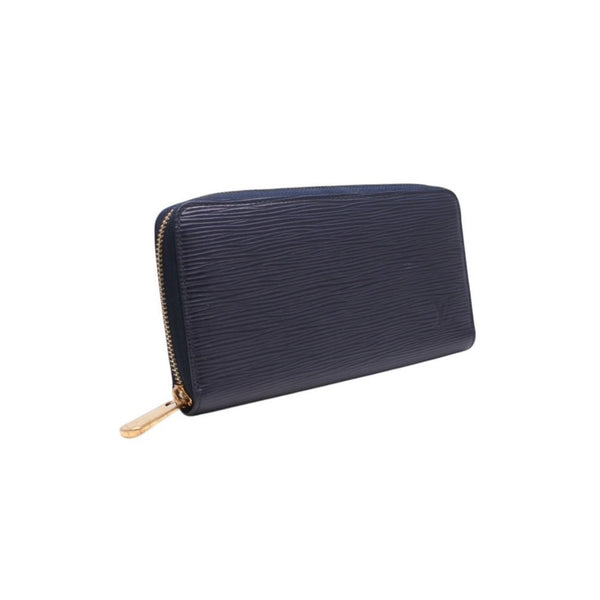 LOUIS VUITTON Zippy Wallet Long Wallet M83482 Navy Epi Leather Gold Hardware Used 4b013636