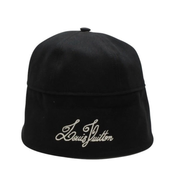 LouisVuitton Sailor Hat Hat M7499L NX1214 Made in Italy Cotton Navy White Good Condition Used 4a000024