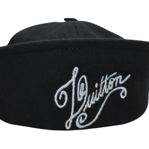 LouisVuitton Sailor Hat Hat M7499L NX1214 Made in Italy Cotton Navy White Good Condition Used 4a000024