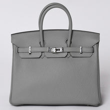 画像をギャラリービューアに読み込む, 極美品 HERMES エルメス バーキン25 ハンドバッグ X刻印 トゴ グリムエット シルバー金具 中古 4a000777