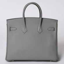 画像をギャラリービューアに読み込む, 極美品 HERMES エルメス バーキン25 ハンドバッグ X刻印 トゴ グリムエット シルバー金具 中古 4a000777