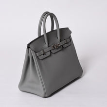 画像をギャラリービューアに読み込む, 極美品 HERMES エルメス バーキン25 ハンドバッグ X刻印 トゴ グリムエット シルバー金具 中古 4a000777