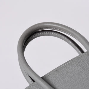 Very Good Condition HERMES Birkin 25 Handbag X Engraved Togo Grimuet Silver Hardware Used 4a000777