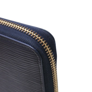 LOUIS VUITTON Zippy Wallet Long Wallet M83482 Navy Epi Leather Gold Hardware Used 4b013636
