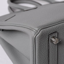 画像をギャラリービューアに読み込む, 極美品 HERMES エルメス バーキン25 ハンドバッグ X刻印 トゴ グリムエット シルバー金具 中古 4a000777