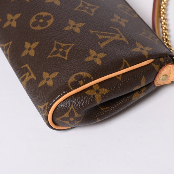 極美品 LOUIS VUITTON ルイヴィトン エヴァ ショルダーバッグ M95567 モノグラム ブラウン ゴールド金具 中古 4a000245