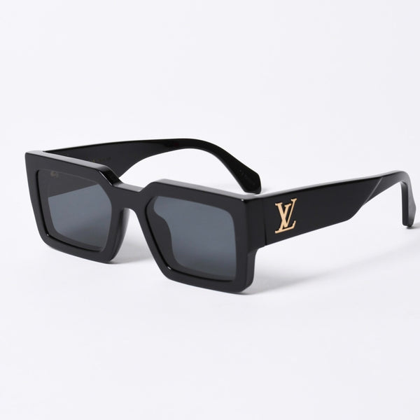 LOUIS VUITTON LV Crush Square Sunglasses Eyewear Z1579E Size 54□21 155 Black Good Condition Used 4a000319