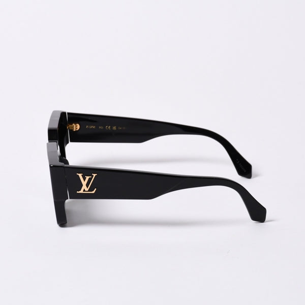 LOUIS VUITTON LV Crush Square Sunglasses Eyewear Z1579E Size 54□21 155 Black Good Condition Used 4a000319