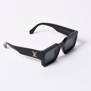 LOUIS VUITTON LV Crush Square Sunglasses Eyewear Z1579E Size 54□21 155 Black Good Condition Used 4a000319