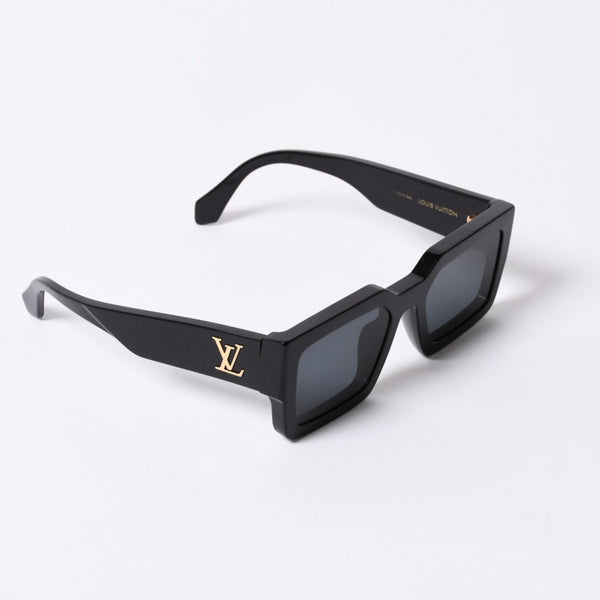 LOUIS VUITTON LV Crush Square Sunglasses Eyewear Z1579E Size 54□21 155 Black Good Condition Used 4a000319