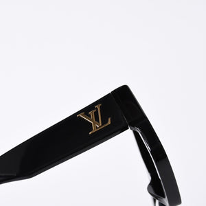 LOUIS VUITTON LV Crush Square Sunglasses Eyewear Z1579E Size 54□21 155 Black Good Condition Used 4a000319