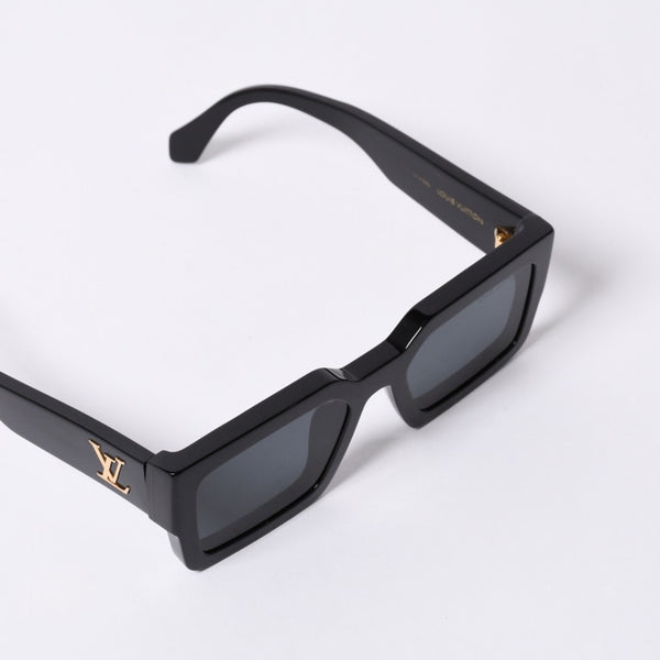 LOUIS VUITTON LV Crush Square Sunglasses Eyewear Z1579E Size 54□21 155 Black Good Condition Used 4a000319