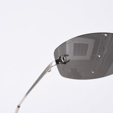 画像をギャラリービューアに読み込む, CHANEL シャネル Sunglasses サングラス リムレス ブラック シルバー 4002 ｃ.124/22 54□19 130 美品 中古 4a000115