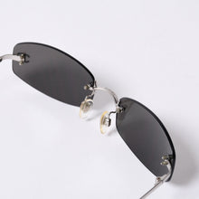 画像をギャラリービューアに読み込む, CHANEL シャネル Sunglasses サングラス リムレス ブラック シルバー 4002 ｃ.124/22 54□19 130 美品 中古 4a000115