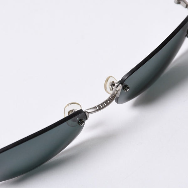 CHANEL シャネル リムレス サングラス アイウェアケース 4002 c.103/71 サイズ54□19 130 ココマーク シルバー ブラック 美品 中古 4a000117