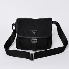 PRADA プラダ ワンショルダーバッグ チェーンショルダーバッグ BT0173 トライアングルロゴ ナイロン NERO ブラック 中古 4a000140