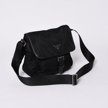 画像をギャラリービューアに読み込む, PRADA プラダ ワンショルダーバッグ チェーンショルダーバッグ BT0173 トライアングルロゴ ナイロン NERO ブラック 中古 4a000140