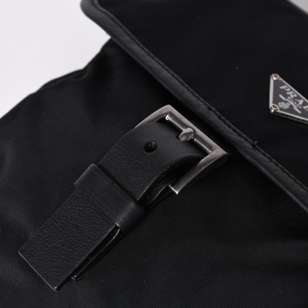 PRADA プラダ ワンショルダーバッグ チェーンショルダーバッグ BT0173 トライアングルロゴ ナイロン NERO ブラック 中古 4a000140