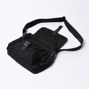 PRADA プラダ ワンショルダーバッグ チェーンショルダーバッグ BT0173 トライアングルロゴ ナイロン NERO ブラック 中古 4a000140