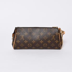 極美品 LOUIS VUITTON ルイヴィトン エヴァ ショルダーバッグ M95567 モノグラム ブラウン ゴールド金具 中古 4a000245