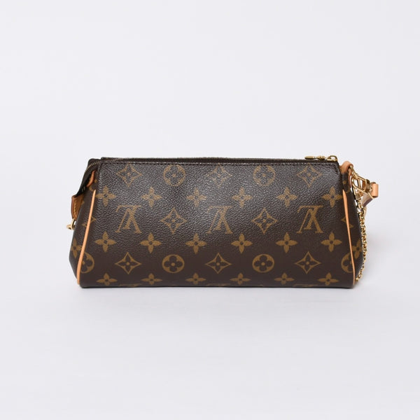極美品 LOUIS VUITTON ルイヴィトン エヴァ ショルダーバッグ M95567 モノグラム ブラウン ゴールド金具 中古 4a000245