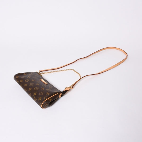極美品 LOUIS VUITTON ルイヴィトン エヴァ ショルダーバッグ M95567 モノグラム ブラウン ゴールド金具 中古 4a000245