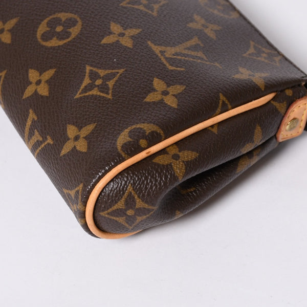 極美品 LOUIS VUITTON ルイヴィトン エヴァ ショルダーバッグ M95567 モノグラム ブラウン ゴールド金具 中古 4a000245