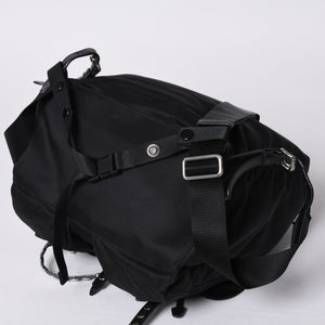 PRADA プラダ スタッズ付きナイロン リュックサック バックパック ブラック シルバー金具 美品 中古 4a000251