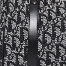 画像をギャラリービューアに読み込む, Christian Dior クリスチャンディオール ハンドバッグ トロッター柄 ミニボストンバッグ ネイビー ベージュ ヴィンテージ 美品 中古 4a000507