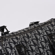 画像をギャラリービューアに読み込む, Christian Dior クリスチャンディオール ハンドバッグ トロッター柄 ミニボストンバッグ ネイビー ベージュ ヴィンテージ 美品 中古 4a000507