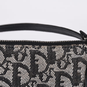 Christian Dior クリスチャンディオール トロッター サドルバッグ ワンショルダーバッグ サドルポーチ MC1012 ブラック 美品 中古 4a000774