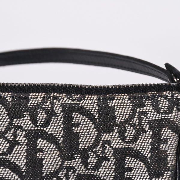 Christian Dior クリスチャンディオール トロッター サドルバッグ ワンショルダーバッグ サドルポーチ MC1012 ブラック 美品 中古 4a000774