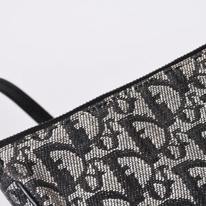 Christian Dior クリスチャンディオール トロッター サドルバッグ ワンショルダーバッグ サドルポーチ MC1012 ブラック 美品 中古 4a000774