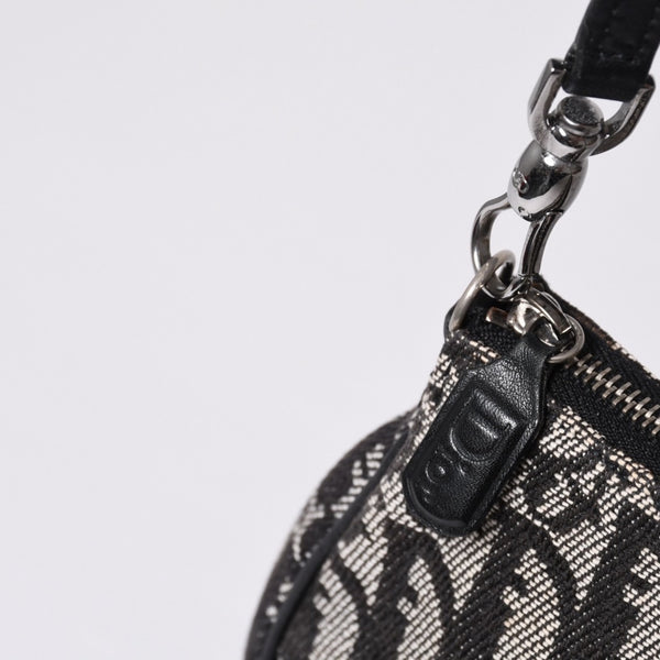 Christian Dior クリスチャンディオール トロッター サドルバッグ ワンショルダーバッグ サドルポーチ MC1012 ブラック 美品 中古 4a000774