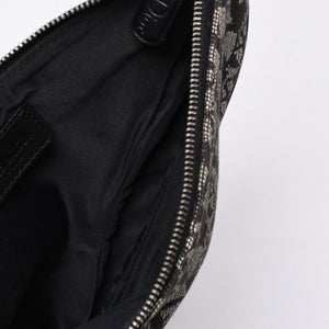 Christian Dior クリスチャンディオール トロッター サドルバッグ ワンショルダーバッグ サドルポーチ MC1012 ブラック 美品 中古 4a000774