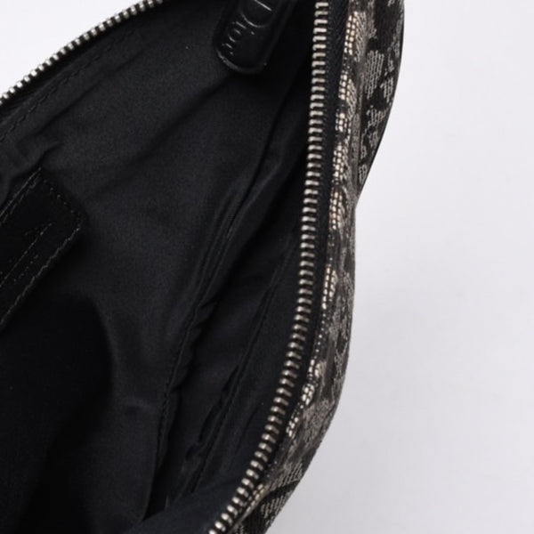 Christian Dior クリスチャンディオール トロッター サドルバッグ ワンショルダーバッグ サドルポーチ MC1012 ブラック 美品 中古 4a000774