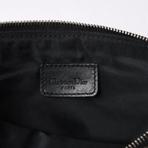 Christian Dior クリスチャンディオール トロッター サドルバッグ ワンショルダーバッグ サドルポーチ MC1012 ブラック 美品 中古 4a000774