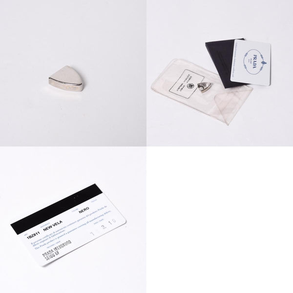 PRADA プラダ スタッズ付きナイロン リュックサック バックパック ブラック シルバー金具 美品 中古 4a000251
